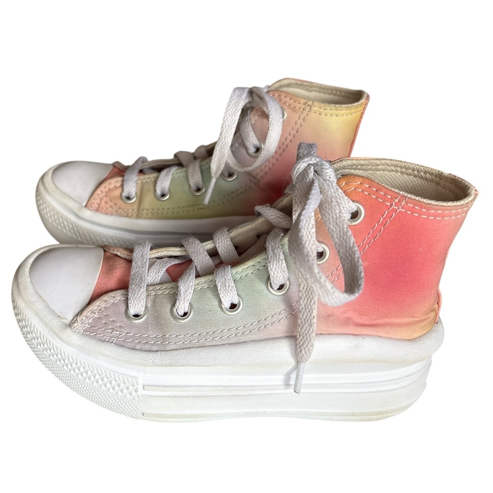 Converse Chuck Taylor All Star Mermaid Move Girl's Platform Sneakers, Size 11 - Picture 2 of 8